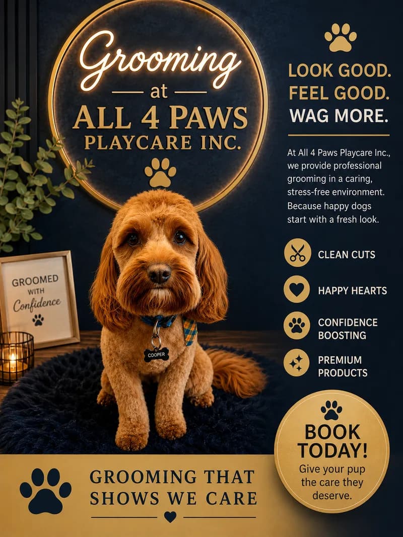 Cockapoo Grooming Salon Flyer
